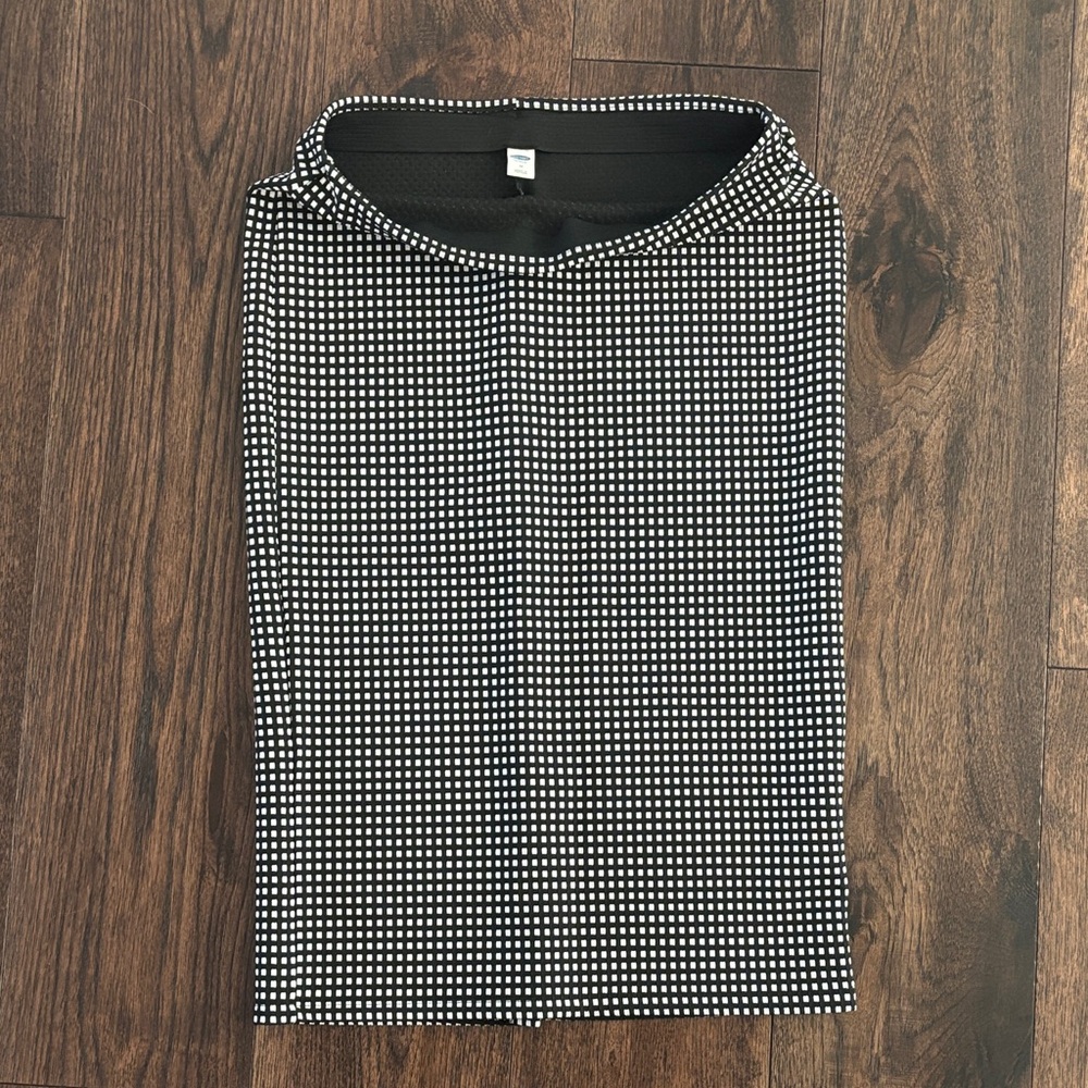 Black and White Checkered pencil  Skirt